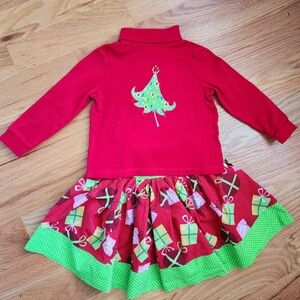 J. Khaki Red and Green Kids Matching Set